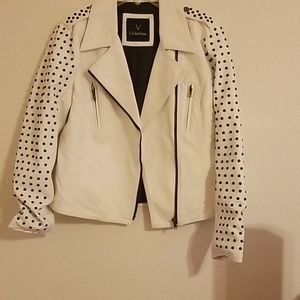 White leather jacket
